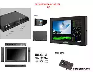 LILLIPUT 7" Q7 Full HD  Metal Frame  Slim SDI and HDMI cross conversion +V mount - Picture 1 of 7