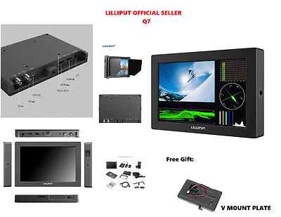 LILLIPUT 7" Q7 Full HD Metal Frame Slim SDI and HDMI cross conversion +V mount - Image 1 of 4