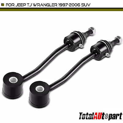 2x Eslabones de barra estabilizadora de suspensión para Jeep TJ Wrangler 1997-2006 SUV 5208771AB delantero Foto 1 de 4