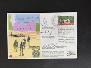 GB 1979 R.A.F. ESCAPING SOCIETY TUNISIA PILOT SIGNED COVER
