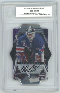 2000-01 ITG IN THE GAME ULTIMATE Mike Richter SILVER AUTO AUTOGRAPH /90 - Picture 1 of 2