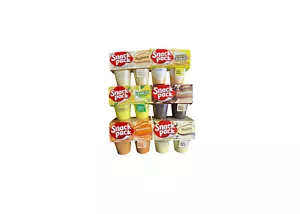 Kosher Pudding Snack Pack 6 Flavors 3.25 oz Cups 24 Cups Total + 24 Spoons - Picture 1 of 2