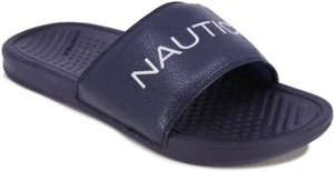 Nautica Men's Shower Sandals Soft Slide Indoor Outdoor Navy Size 8 B1041 NEW - Picture 1 of 1