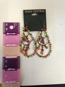 Body Central Beaded Dangle Earrings - Picture 1 of 3