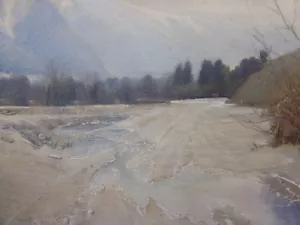  IMPRESSIONISTISCHE ANSICHT AUFGELISTETER KÜNSTLER PHOEBE GIBSON KOSTENLOSER VERSAND NACH ENGLAND - Bild 1 von 9