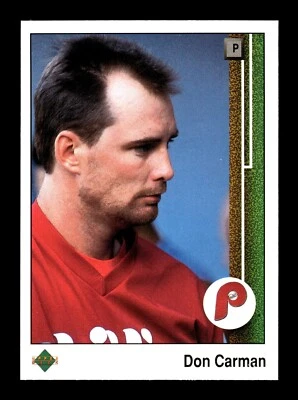 DON CARMAN ⚾ 1989 Upper Deck Baseball #409 Philadelphia Phillies - Image 1 of 2