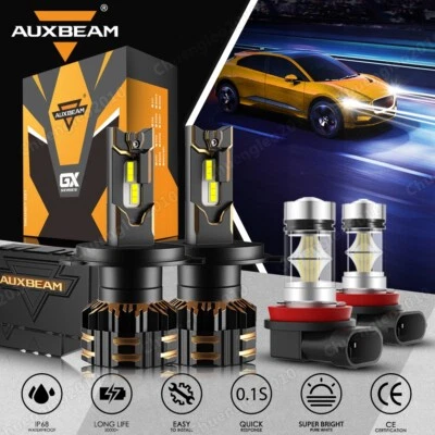 For Suzuki Aerio 2002-2007 CANBUS LED Headlight High Low Beam + Fog Lights 6000K - Image 1 of 4