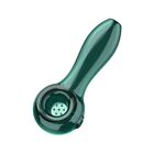 4Inch Glass Pipe Hand Tobacco Herb Pipes With Glass Bowl Smoking Pipe Tube Green