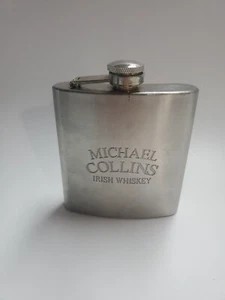 *FRASCO DE ACERO INOXIDABLE * Michael Collins * WHISKY IRLANDÉS * 6 oz - Imagen 1 de 4