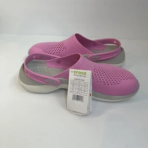 Crocs Literide 360 Zoccoli Schiuma Donna Taglia 12 Uomo Taglia 10 Rosa Traspirante - Foto 1 di 9