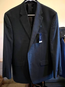 New Chap Charcoal Suit Set - Jacket Size 44S / Pant 38" x 30"NWT - Picture 1 of 5
