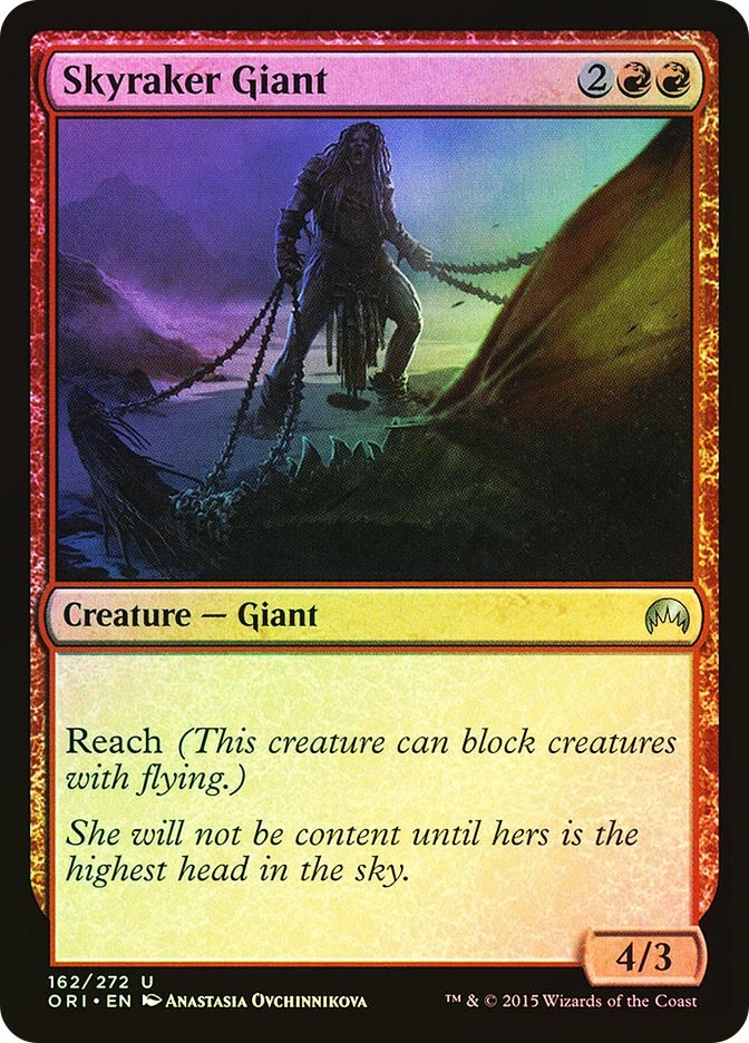 MTG FOIL Skyraker Giant  - Magic Origins #162 - Image 1 of 1