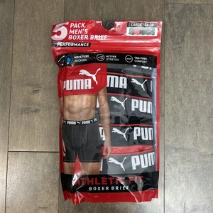 Puma Men's 5 Pack Cooling Technology Performance Boxer Briefs Size L 36-38 - Picture 1 of 6