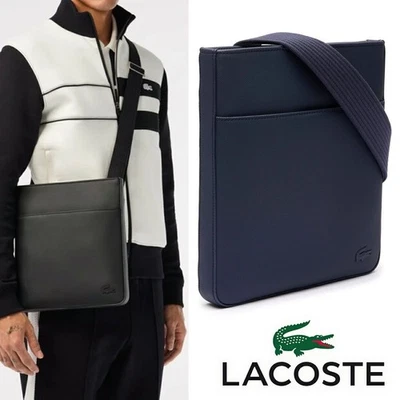 Bolso de hombro LACOSTE para hombre, bandolera NH4424, azul marino, sombra de cocodrilo 2511SM Foto 1 de 4