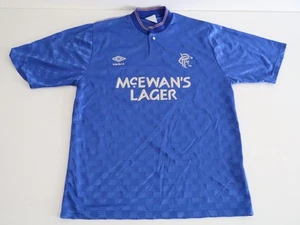 Original 1987 1988 Umbro Rangers Glasgow Home Shirt Vintage - Bild 1 von 12