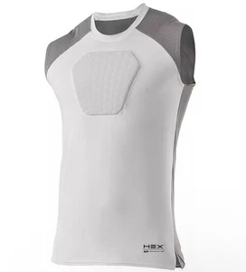 $40 NWT McDavid Hex Hexpad Sternum Shirt Chest Protection Youth XL Mesh Top Pad - Picture 1 of 6