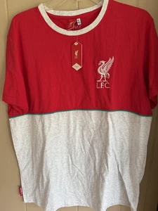 Liverpool FC Trikot Herren XL rot grau EPL Fußball Colorblock Rundhals Kurzarm - Bild 1 von 3