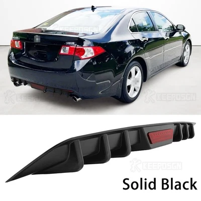 ABS 7 Shark Fin Rear Diffuser Bumper Spoiler Lip Splitter For Acura TSX 09-2014 - Image 1 of 4