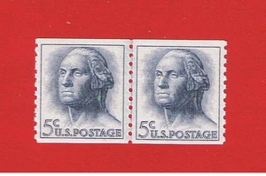 #1229a MNH OG Washington Coil Line Pair Free S/H - Picture 1 of 1