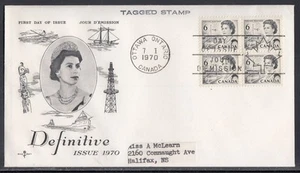 Canada Scott 460p Negro 4 Rose Craft FDC - 1967-73 Centenario Edición Definitiva - Imagen 1 de 1