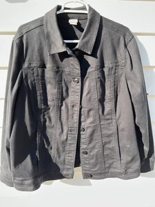 Chico's Vintage Jeansjacke schwarz Denim Gr. 3 - Bild 1 von 5