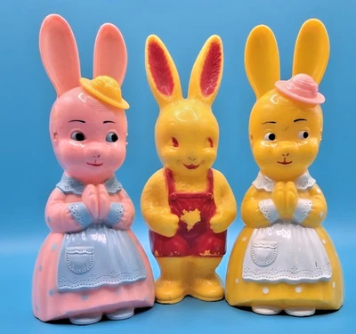 3 sonajeros de plástico para bebé KNICKERBOCKER & IRWIN años 50 Foto 1 de 4