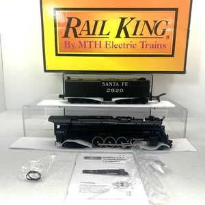 MTH RailKing 30-1265-1 Santa Fe 4-8-4 Northern Steam PS.2 O Used #2920 BCR ATSF - Picture 1 of 21