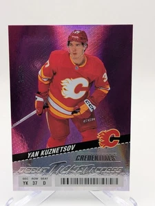 💥2024-25 Upper Deck Credentials - Debut Ticket Access PINK Yan Kuznetsov SP /50 - Bild 1 von 2