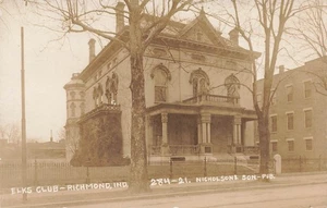 LP27 Richmond Indiana Elks Club 1914 RPPC Postcard - Picture 1 of 2