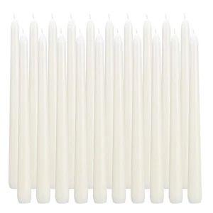 flamecan Candele Coniche Avorio, Set di 20 Coniche Non Profumate e Senza Fumo 10 Pollici... - Foto 1 di 6