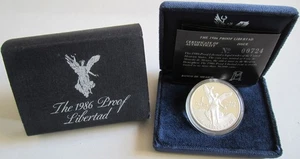 Mexico Libertad 1 Oz Silver 1986 Proof - Picture 1 of 3
