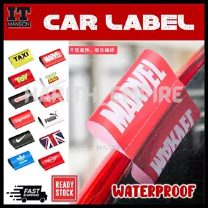 Car/Motorcycle LEGO Label Waterproof Wash Car Labels Sticker Trunk Door Tags - Picture 1 of 39