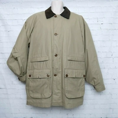 Chaqueta Bomber Para Hombre Gant Beige Cuero Bordado Algodón L Grande Foto 1 de 4