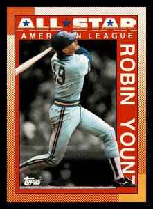 Robin Yount HOF 1990 Topps All-Star #389 Milwaukee Brewers Centered Mint