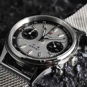 Seagull 1963 Quartz Sapphire Chronograph Uhr 42mm Waterproof Luminescent Orig - Bild 1 von 27