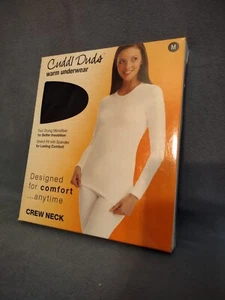 Cuddl Duds Damen warme Unterwäsche Shirt Mikrofaser feuchtigkeitsableitend Rundhals schwarz M - Bild 1 von 2