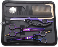 Set forbici taglio con rasoio 14 cm in titanio professionale per parrucchiere