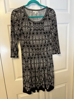 Max Studio Black White Long Sleeve Sz M - Image 1 of 4