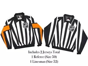 LOT OF 2 Adidas NHL Referee & Linesman Hockey Jersey MiC Pro Stock Authentic Pro - Picture 1 of 8