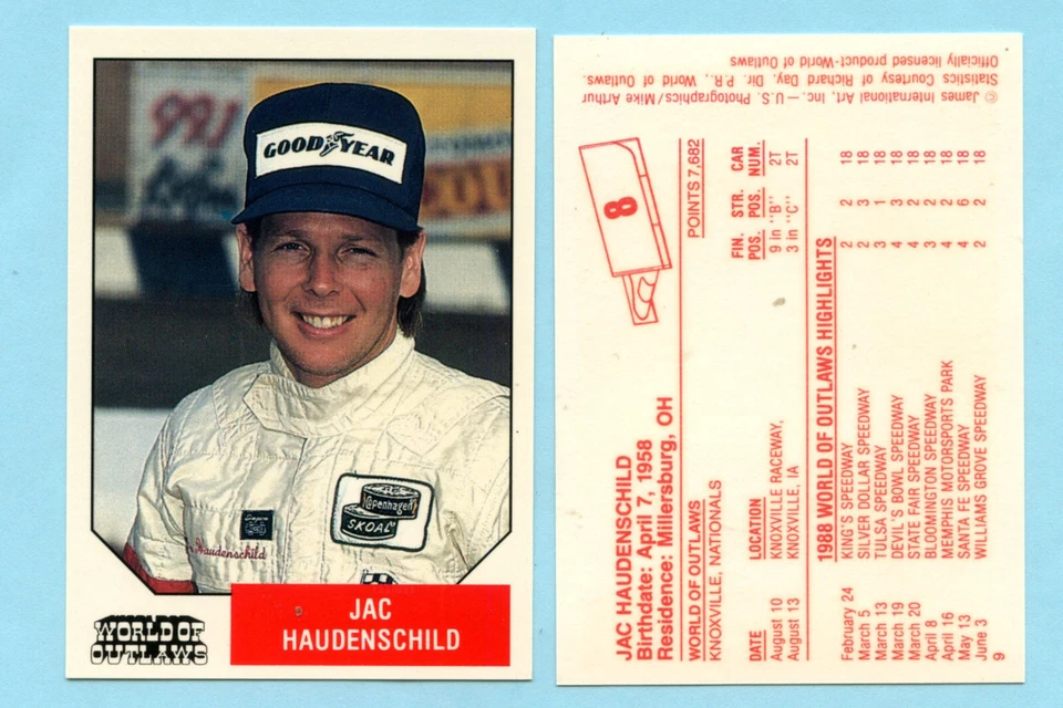 1988 World of Outlaws - Jac Haudenschild - Image 1 of 1