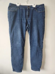 Pantalones de mezclilla Michael Kors para mujer 10 azules de algodón elásticos ajustados tiro medio 5 bolsillos - Imagen 1 de 5