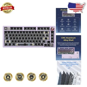 x LEOBOG 75% Aluminum Alloy RGB Gaming Keyboard with Mode-Switching Knob - Picture 1 of 10