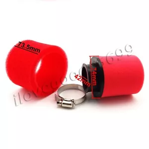 42mm Foam Air Filter Straight Neck For GY6 150cc Moped Scooters ATV Go Kart - Picture 1 of 6