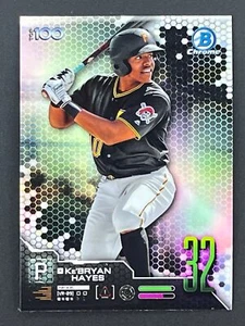 KE'BRYAN HAYES 2019 Bowman Chrome Top 100 Prospects #BTP-32 Pirates - Picture 1 of 2