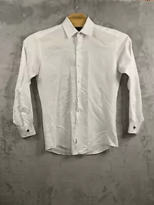 Formal Shirts Men's 15-15 1/2 X 34/35 Fitted French Cuff Dress Shirt Cuff Links - Picture 1 of 8