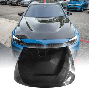 Para BMW F80 M3 F82 M4 2014-2019 FIBRA DE CARBONO REAL Capó Capó Motor Cubierta Tapa - Imagen 1 de 16