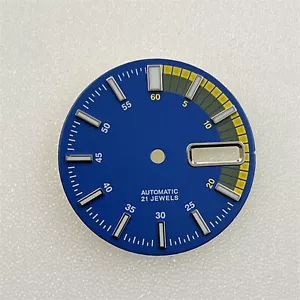 Repuesto esfera de reloj 28,5 mm esfera verde luminosa piezas para movimiento NH36 - Imagen 1 de 15