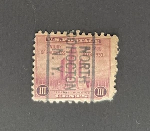 North Cohocton, New York Type L-1 HS Precancel - 3 cents - U.S. #729 - NY - Picture 1 of 2