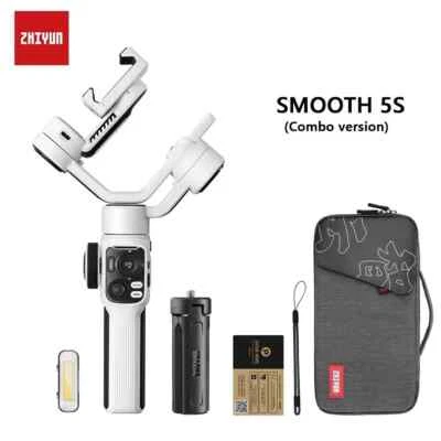Zhiyun Smooth 5S Combo Gimbal-Stabilisator 3-Achsen-Telefon-Gimbal Smartphone - Bild 1 von 4