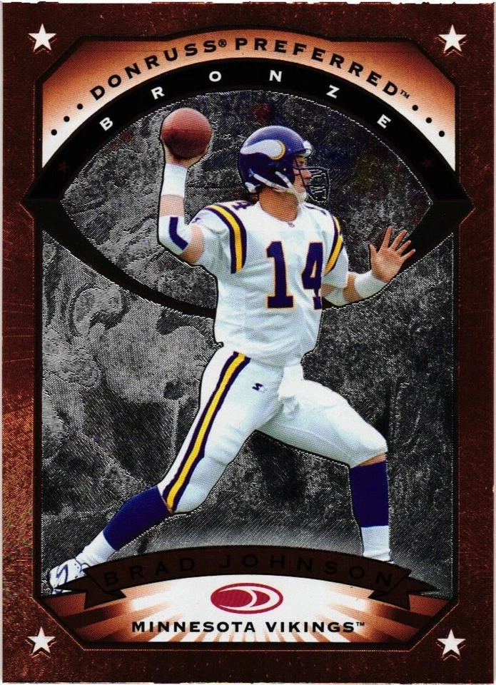 1997 Donruss Preferred #32 Brad Johnson Minnesota Vikings - Image 1 of 2
